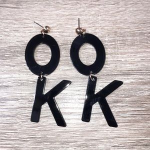 2/$25 Funky OK earrings
